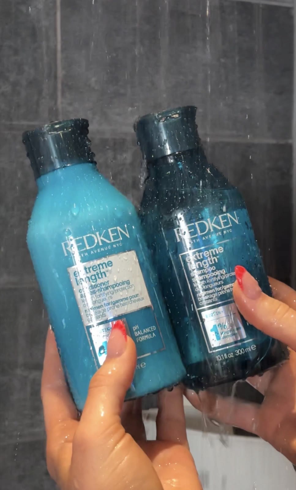 UGC product-in-use photo in a shower setting